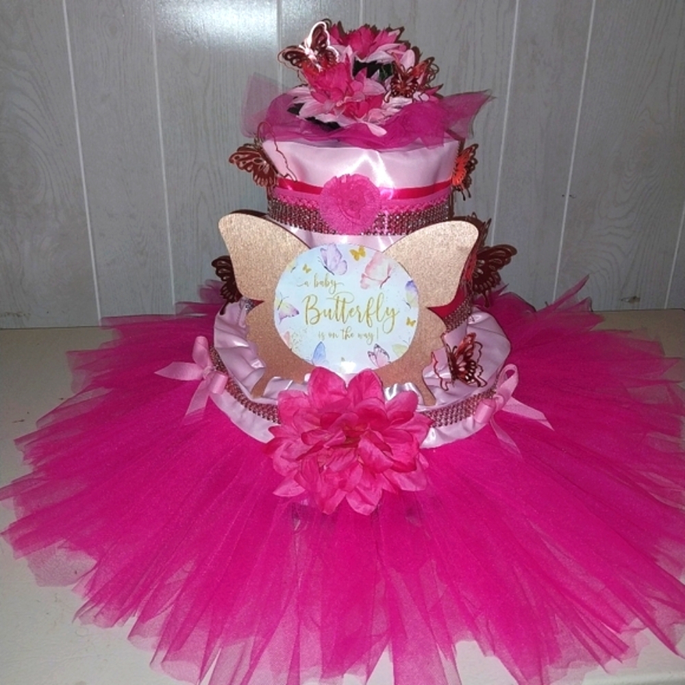 Butterfly Diaper cake